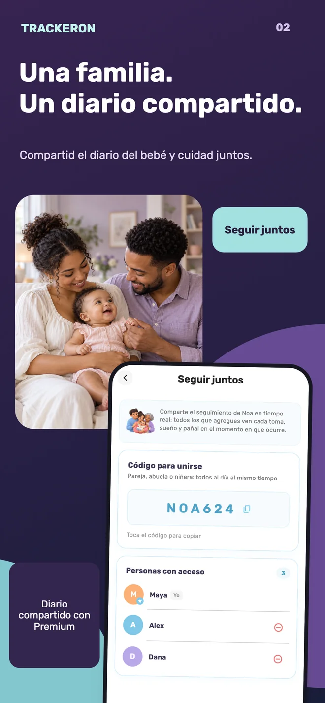 Trackeron — Compartir con la familia