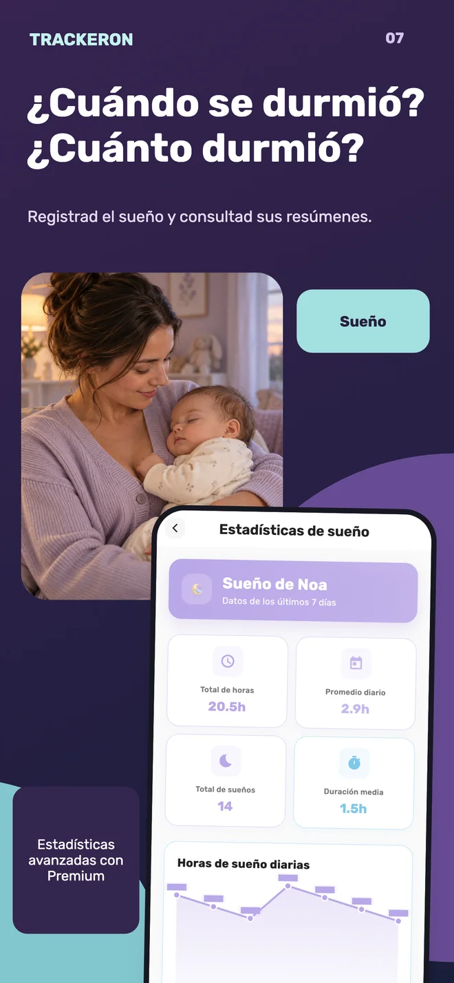 Trackeron — Registro del sueño