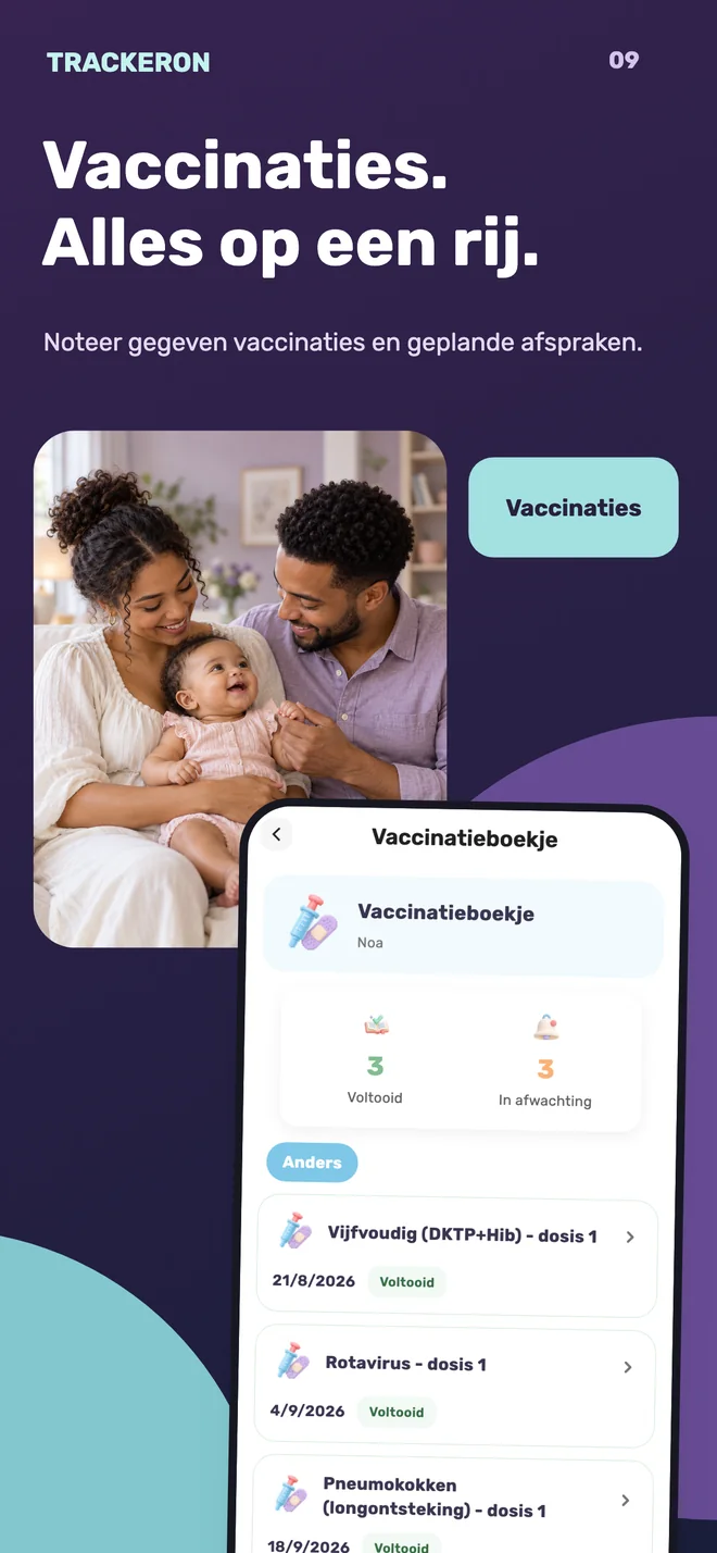 Trackeron — Vaccinatieoverzicht