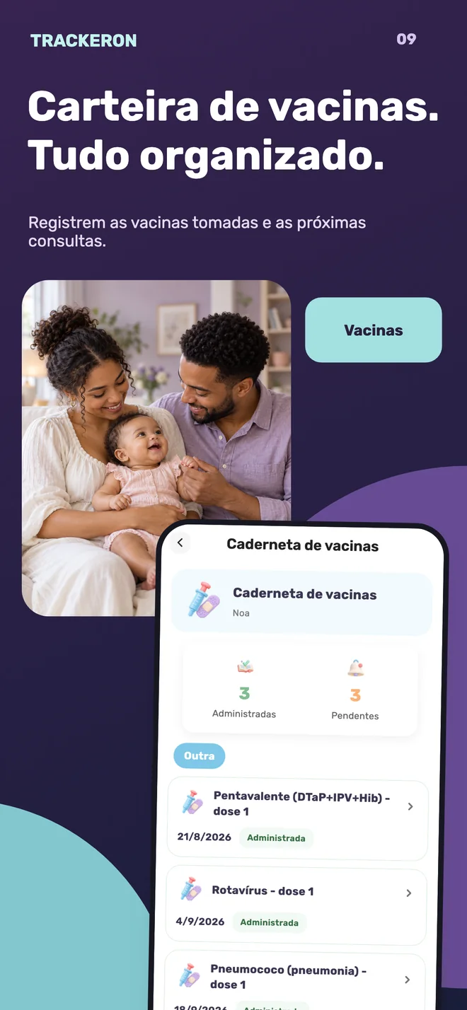 Trackeron — Carteira de vacinação