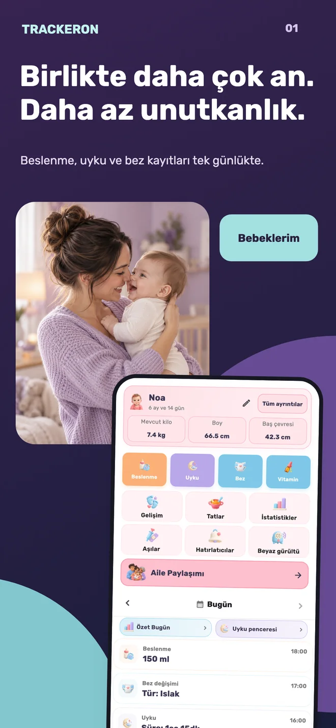 Trackeron — Bebek günlüğü